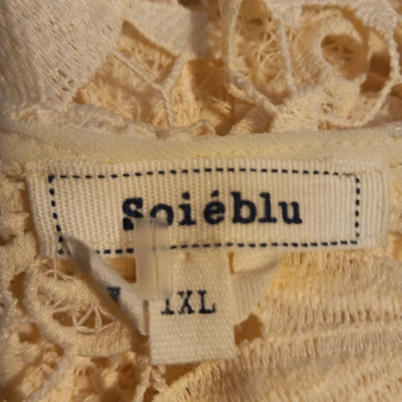 Soieblu Boho Crochet Lace Midi Dress - Picture 3 of 3